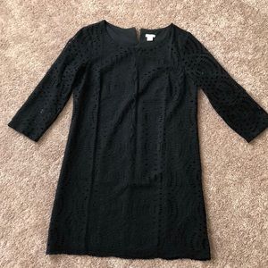 J. Crew Factory Black Lace Dress